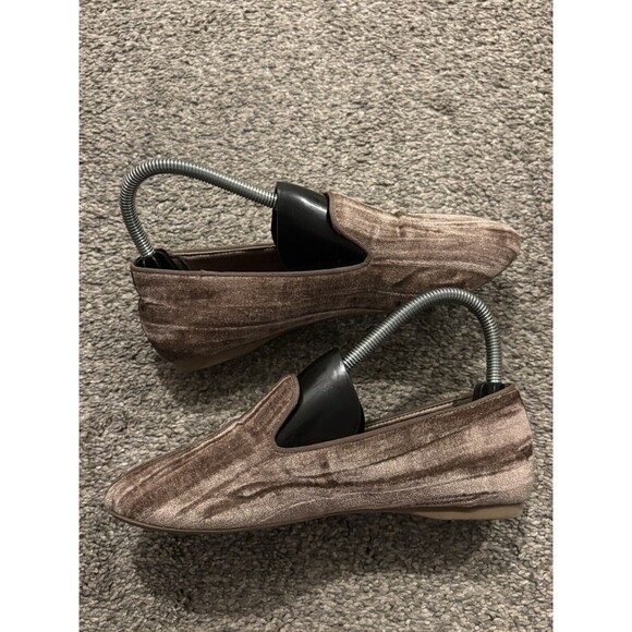 Birdies Brown Moonstone Crushed Velvet The Starling Loafer Flats Women's Size 6 - Picture 5 of 8
